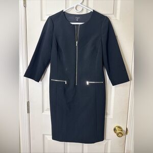 Ann Taylor Women's Black Dress Size 8 Petite  Excellent Condition